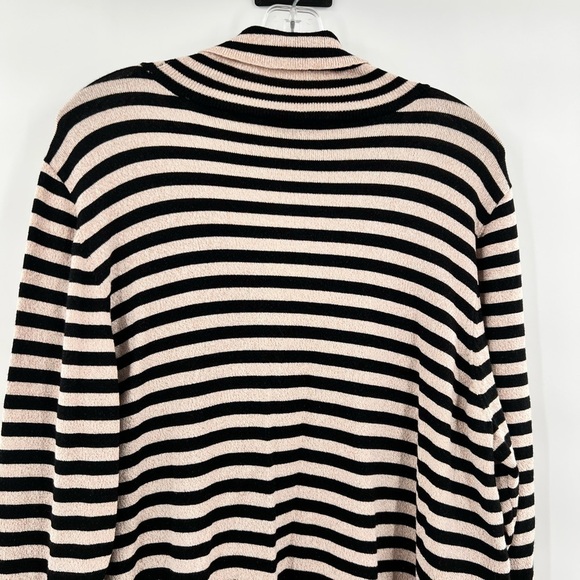 Lane Bryant striped turtleneck long sleeve sweater peekaboo 22/24 - Picture 5 of 11